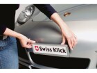 Swiss Klick Kennzeichenhalterset Langformat Weiss, Material