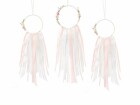 Partydeco Girlande Traumfänger Set 3 Stück, Rosa/Weiss