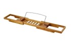 MSV Badewannenablage, Bambus,ausziehbar, 70-91.5 cm x 15x4.5 cm