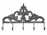 Chic Antique Wandhaken mit 5 Haken Eisen, antik Zink, Natürlich