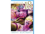 Braun + Company Geburtstagskarte Endlich 18, Party on, Papierformat: 11.5 x