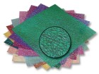 Folia Bastelpapier Irisierende Kristallprägung Farbig