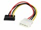 StarTech.com - 6in 4 Pin LP4 to Left Angle SATA Power Cable Adapter
