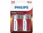 Philips Batterie Power Alkaline D 2 Stück, Batterietyp: LR20