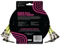 Ernie Ball Patch-Kabel 6075 3er Pack ? 0.3 m, Schwarz