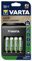 VARTA     VARTA LCD Plug Charger 56706 57687101441 avec 4x AA