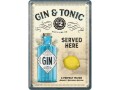 Nostalgic Art Postkarte Gin & Tonic 14 x 10 cm