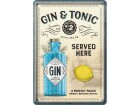 Nostalgic Art Postkarte Gin & Tonic 14 x 10 cm
