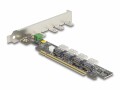 DeLock Host Bus Adapter PCI-e x16, 4x SFF-8654 NVMe