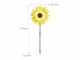 relaxdays Windrad Sonnenblume 70 cm, Motiv: Ohne Motiv, Detailfarbe