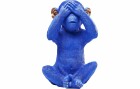 Kare Spardose Monkey Mizaru Blau, Breite: 24 cm, Höhe