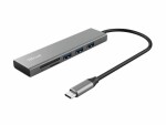 Trust Computer Trust USB-Hub Halyx, Stromversorgung: USB-C, Anzahl Ports: 3