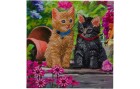 CRAFT Buddy Bastelset Crystal Art Card Cat Friends, Altersempfehlung