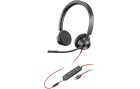 Poly Headset Blackwire 3325 MS USB-A/C, Klinke, Schwarz