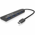 RaidSonic ICY BOX USB-Hub IB-AC6405-C, Stromversorgung: USB, Anzahl