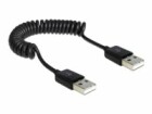 DeLock USB 2.0-Spiralkabel A - A, (m-m) 60cm