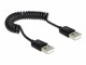 Bild 1 DeLock USB 2.0-Spiralkabel USB A - USB A
