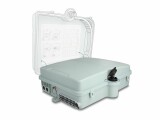 DeLock LWL Verteilerbox IP65, 24 Port, Grau, Datenanschluss Seite