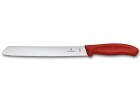 Victorinox Brotmesser Swiss Classic Rot/Silber, Typ: Brotmesser