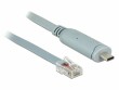 DeLock Konsolenkabel USB-C - RJ45 RS-232, Cisco kompatibel, 1m