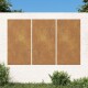 vidaXL , Farbe: Rostig, Material: Cortenstahl, Abmessungen: 105 x 55