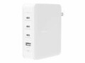 BELKIN USB-Wandladegerät 1xUSB-A/3xUSB-C Weiss, Ladeport Output