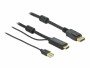 DeLock Kabel HDMI ? Displayport, HDMI/USB 2.0 - DisplayPort