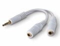 BELKIN Audio-Kabel Y-Adapter 3.5mm Weiss, Kabeltyp: Y-Kabel