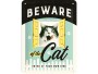 Nostalgic Art Schild Beware of the Cat 15 x 20