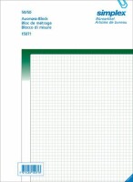 SIMPLEX   SIMPLEX Ausmassbuch grün A4 15071 Durchschreibepapier
