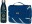 KOOR Picknickdecke 200 x 250 cm und Trinkflasche 500 ml Onda-Blu, Breite: 200 cm, Material: Micro-Polyester, Länge: 250 cm, Farbe: Weiss, Blau, Sportart: Camping