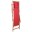 Image 5 vidaXL Chaise pliable de plage Tissu et cadre en bois Rouge