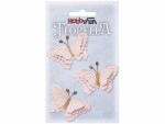 HobbyFun Mini-Utensilien Florella Schmetterling, Rosa, Detailfarbe