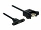 DeLock USB2.0-Kabel A-MicroB: Buchse-Buchse, 0.25m,