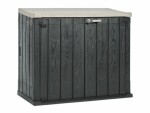 Toomax Gartenschrank Stora Plus, 129.5x74.5x111 cm, Anthrazit/Grau