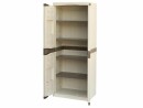 Art Plast Gartenschrank Beige/Braun, Tiefe: 46 cm, Breite: 70 cm