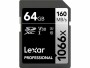 Lexar SDXC-Karte Professional 1066x Silver 64 GB