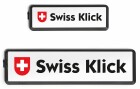 Swiss Klick Kennzeichenhalterset Langformat Schwarz, Material