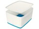 Leitz Aufbewahrungsbox MyBox Gross Weiss/Blau, Breite: 31.8 cm