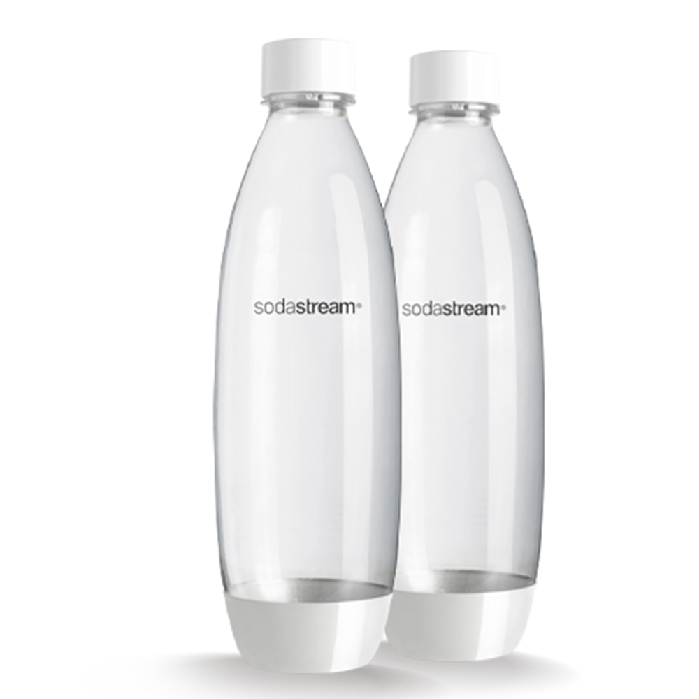 Sodastream : Bouteilles > Bouteilles en plastique d'1L > 2x 1L Bouteille  Fuse Blanc