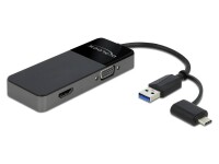 DeLock Adapter USB 3.0; USB Type-C ? HDMI; VGA