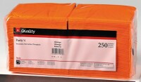 QUALITY Salviette Party 24x24cm 992152 arancione 250 pezzi