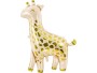 Partydeco Folienballon Giraffe Beige/Gold, Packungsgrösse: 1 Stück