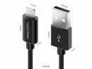 deleyCON USB 2.0-Kabel USB A - Lightning 0.15 m