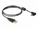 DeLock Delock 1m USB2.0 A-MicroB Kabel gewinkelt