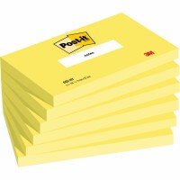 POST-IT Notes 76x127mm 655-NY neongelb 6x100 Blatt, Kein