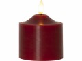 Star Trading LED-Kerze Pillar Flamme, 9.5 cm, Rot, Betriebsart