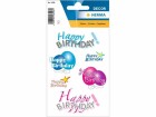 Herma Stickers Motivsticker Happy Birthday, 3 Blatt, Motiv: Geburtstag