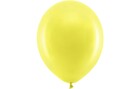 Partydeco Luftballon Uni Rainbow Pastel 10 Stück, Gelb,