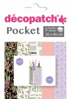 DECOPATCH Papier Pocket Nr. 16 DP016O 5 Blatt